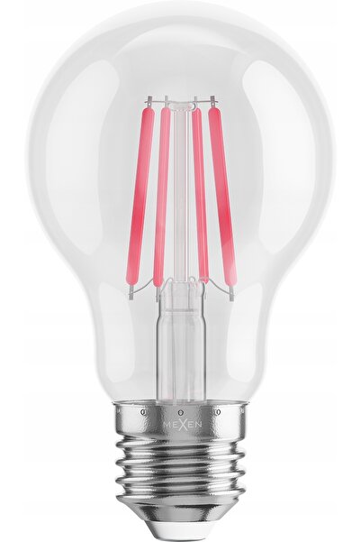 Mexen 10x bec LED E27 cu filament Edison roșu 4W Vintis, fără pâlpâire
