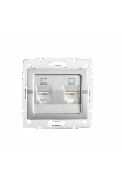 KANLUX LOGI MOWION Priză de calculator duală 2 x RJ45 Cat. A 5-a medalie de a...