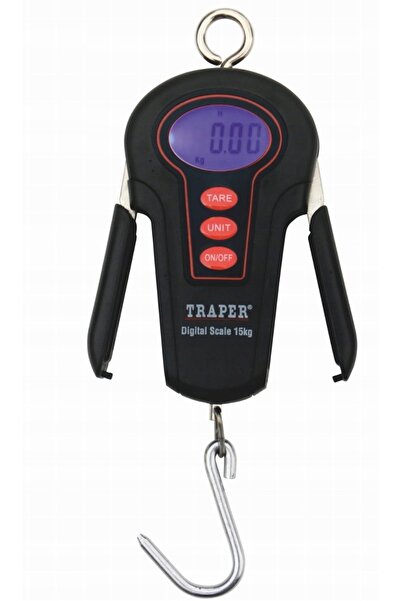NO BRAND Traper GST 15kg (+-5g) Cântar electronic de pescuit cu mânere și cârlig