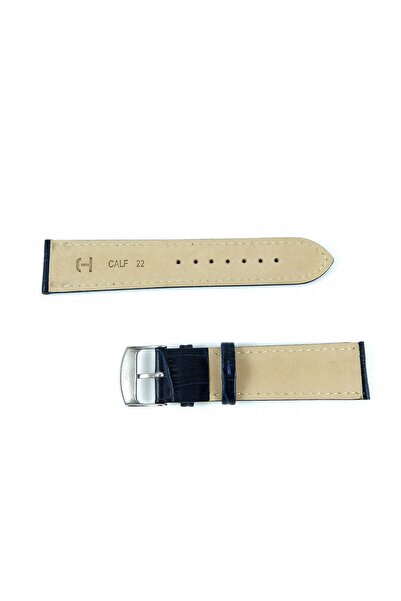 NO BRAND HORIDO 0189 - ALBASTRU MARIN - 22mm - Curea de ceas din piele