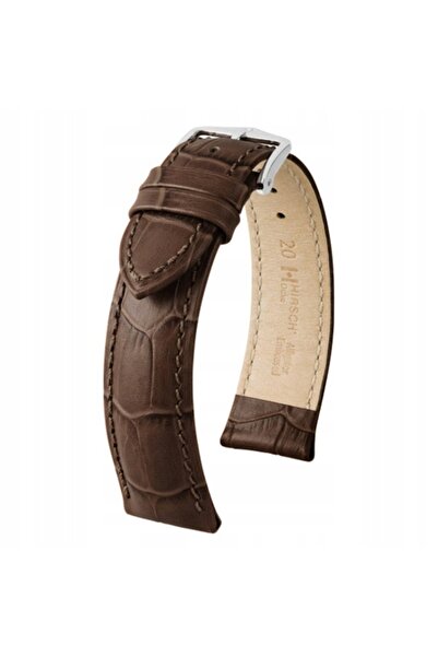 NO BRAND HIRSCH Duke L - 20 mm - Visiniu - Curea de ceas din piele
