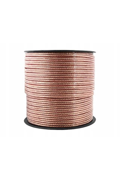NO BRAND Cablu pentru difuzoare 2x4 mm Cu OFC din cupru, rolă de 100 m (5489)