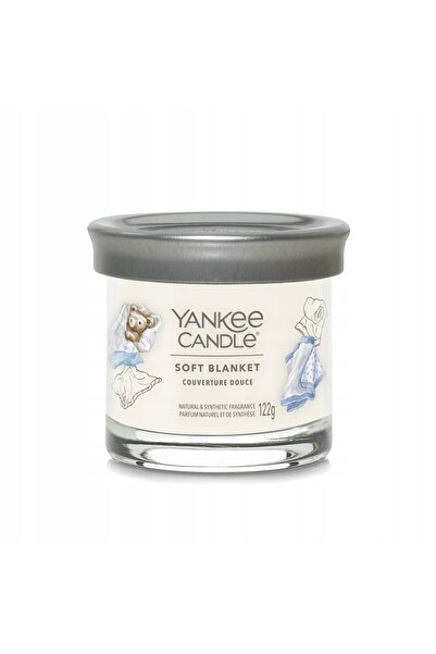 NO BRAND Lumânare Yankee parfumată cu aromă de pătură moale, în borcan mic ti...