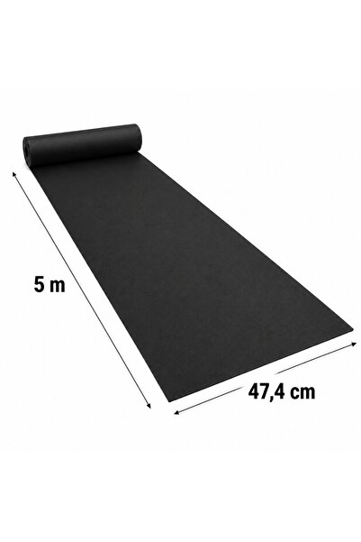 NO BRAND Rolă neagră antiderapantă pentru sertare și dulapuri 500 x 47,4 cm