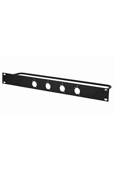 NO BRAND Panou patch RACK 19 " 1U cu 4 mufe D-type Kera audio 1U-4D