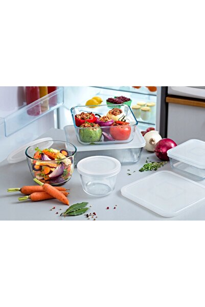 Pyrex Vas de sticlă termorezistent cu capac 1,6L OLDMAN 16 cm