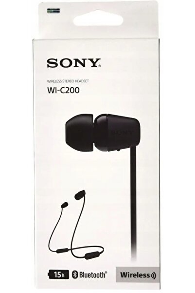 Sony WI-C200 IPX4 BT 5.0 ASISTENT VOCE 15h CĂȘTI FĂRĂ FIR