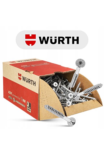 NO BRAND Șurub ȘURUBURI PENTRU LEMN WURTH ASSY 4 CSMP Filet parțial 5X80 mm U...