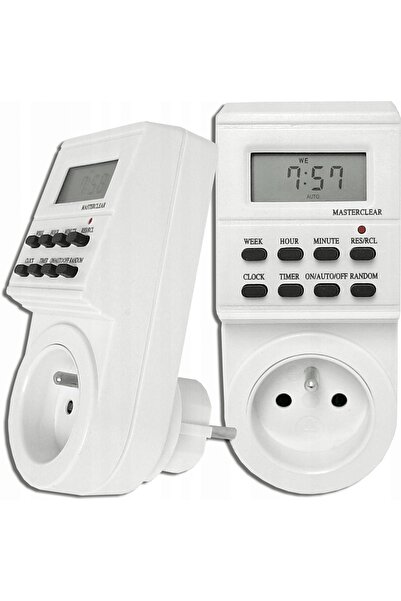 lexton Programator digital săptămânal modern – 16 programe, ecran LCD