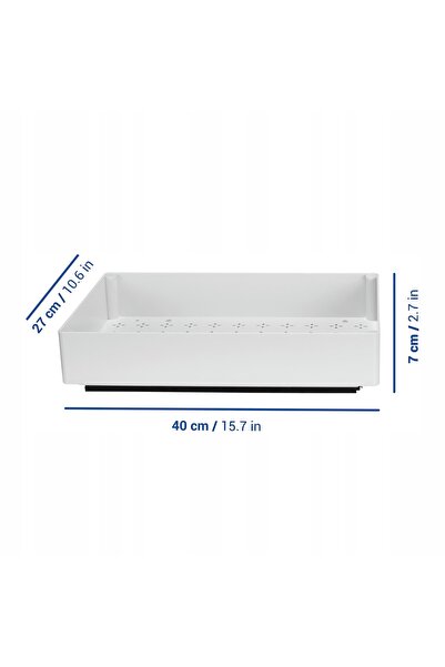 Wenko ORGANIZATOR DE BUCĂTĂRIE RETRACȚIONABIL DIN PLASTIC 40-70X27X8,5 CM ALB