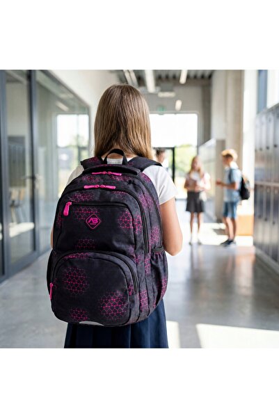 NO BRAND Astra ABAG PINK HEARTS rucsac școlar pentru fete