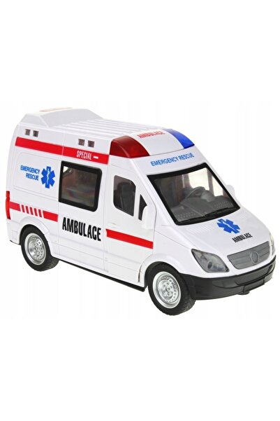 NO BRAND Mașină de ambulanță de urgență cu telecomandă, cu lumini și sunete