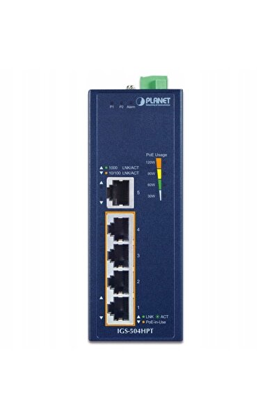 Planet Switch IGS-504HPT neadministrat L2 Gigabit Ethernet (10/100/1000)