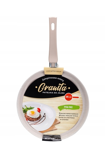 NO BRAND Tigaie pentru ouă și clătite Galicja Granita 25 cm, cu strat antiade...