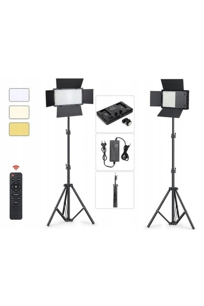 NO BRAND Panou luminos de studio pentru fotografie 1160 LED 50W Trepied 220cm...