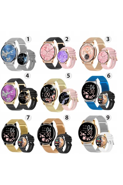 Rubicon Ceas de damă Smartwatch Conexiuni Monitorizare ritm cardiac Baterie 3...
