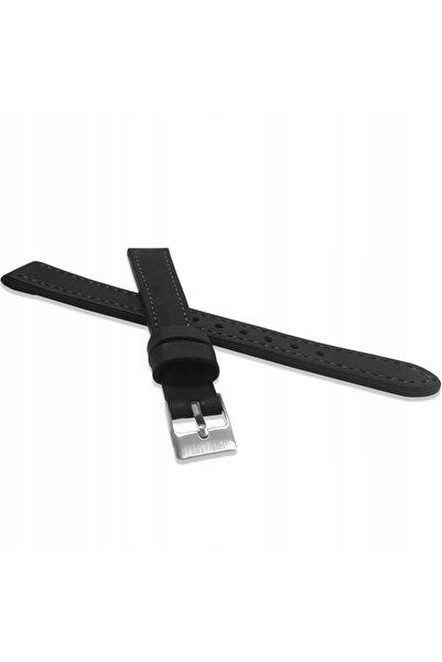 NO BRAND CUREA LUNGĂ DE PIELE NEAGRĂ XL PENTRU CEAS DE DAMĂ 16 mm LAVVU LSAXB
