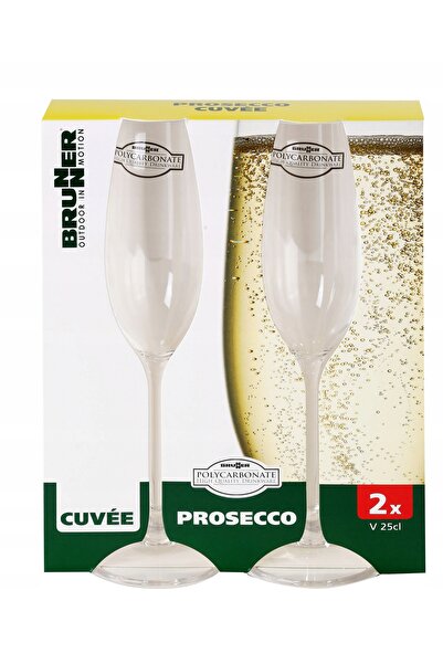 NO BRAND Pahar de vin, Prosecco, șampanie BRUNNER CUVEE 250 ml, 2 buc.