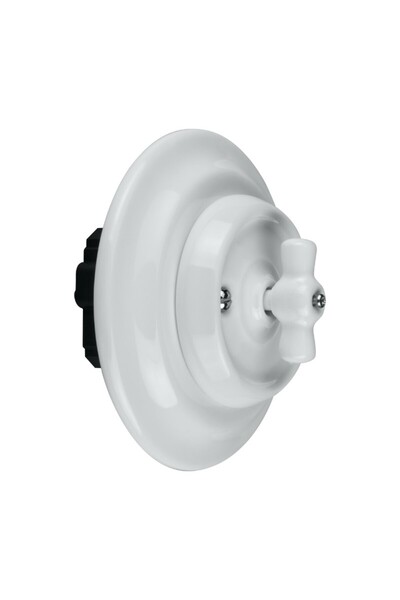 NO BRAND Comutator ceramic tip cruce cu ramă, buton Ceramic Loft DPM