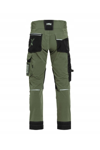 NO BRAND STALCO SPODNIE ROBOCZE STRETCH LINE OLIWKA R. XL