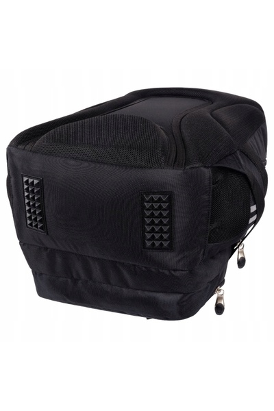 NO BRAND Rucsac școlar cu multiple compartimente St.Right negru 21 L