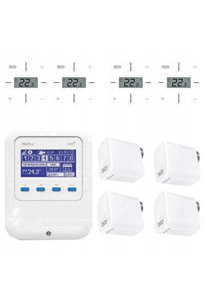 NO BRAND SET DE ÎNCĂLZIRE FĂRĂ FIR 1x Wifi-8s 4x R-8x 4x STT-869