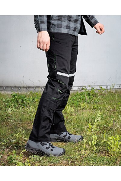 NEO Tools Pantaloni de lucru pentru bărbați, lungi, Mix&Match, negri, mărimea M