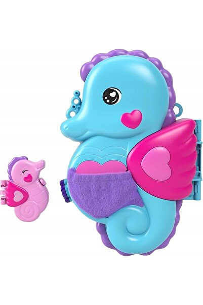 Polly Pocket Geantă de mână compactă Set de joacă Căluți de mare HWP03