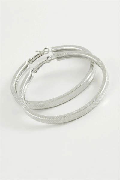 SORA GROUP Dotted Square Hoop Earrings 5.5 cm