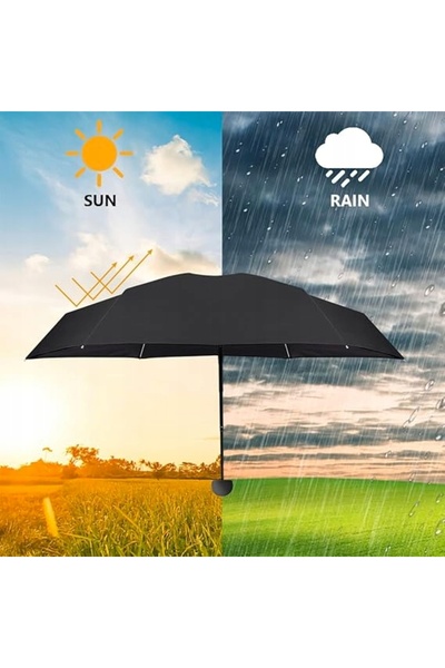 NO BRAND Umbrelă mini pliabilă, ușoară, de călătorie, impermeabilă și reziste...