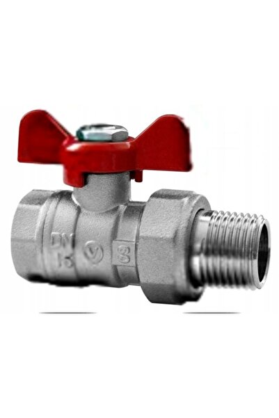 NO BRAND Robinet cu bilă pentru apă de 3/4” (DN20) cu mâner tip fluture și se...