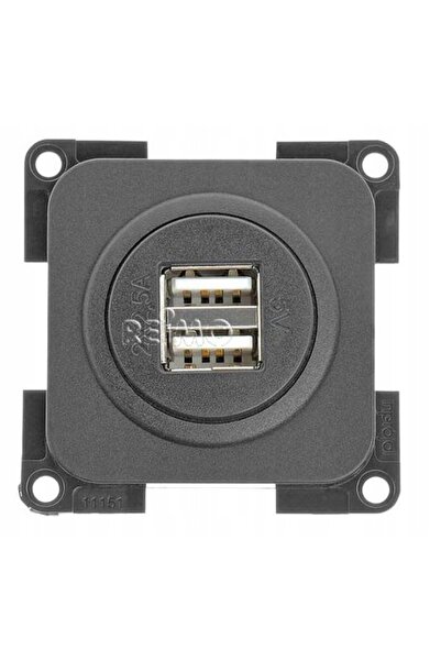 NO BRAND Priză dublă USB pentru încărcare 5 V / 2x 2,5 A pentru rulote și rem...