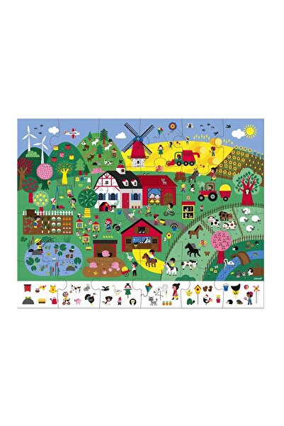 NO BRAND Puzzle în valiză JANOD „Ferma”, 24 de piese, 3+