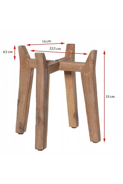 NO BRAND Picioare înalte din lemn pentru ghivece FEET HIGH S 32