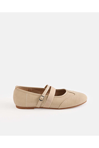REDTAG Women Beige Textured Ballerina
