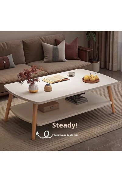 Generic Măsuță de Cafea Ovală, 80x40x42 cm, Design Modern, Living, Sufragerie