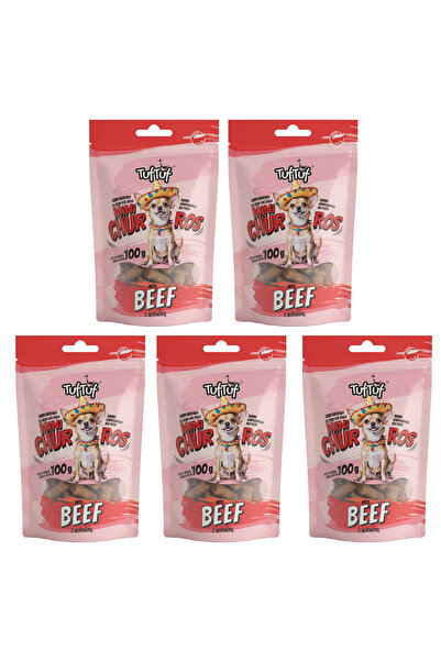 Tuf Tuf TufTuf Mini Churros recompense pentru câini cu carne de vită 5x100g