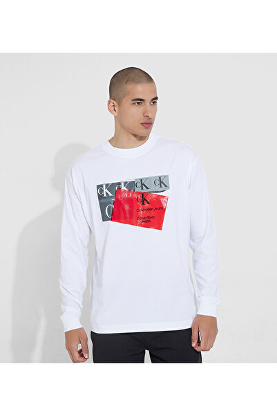 Calvin Klein DISRUPTED INST. LOGO T-SHIRT LS