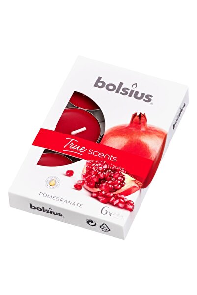 Bolsius Set 3 x 6 Lumanari Pastila 4h - Rodie
