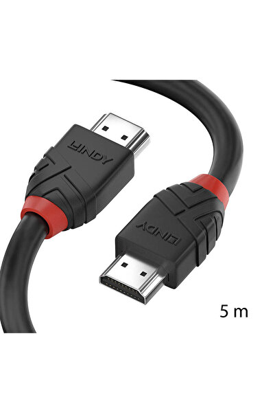 LİNDY Cablu HDMI 8K@60HZ, 5m, linie neagră, 36774