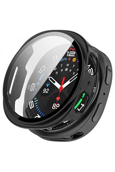 Techsuit Калъф Defense360 Pro за Samsung Galaxy Watch8 44мм, Черен