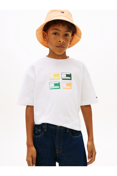 Tommy Hilfiger 3D Flag Graphic Jersey T-Shirt