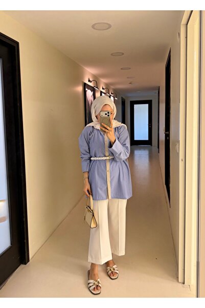 SOİ Oversize Striped Shirt