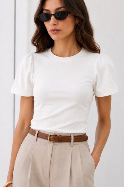 BABOKAH Poplin Kollu T-Shirt