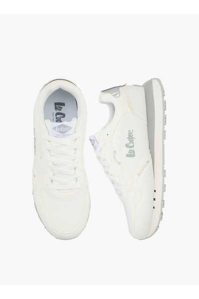 Lee Cooper حذاء رياضي نسائي بكعب عالٍ وأربطة