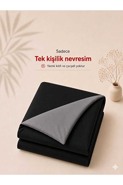 Valezium SİYAH - ANTRASİT TEK KİŞİLİK NEVRESİM KILIFI
