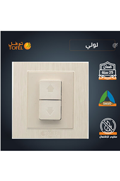 TOFEL TOEFL | 16A Curtain Shutter Switch | 16A 7x7cm Lolly Pearl Recessed Ins...