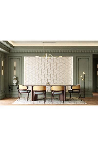 3D Wall Panou 3D VAVA White