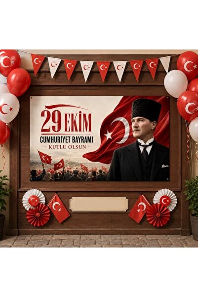 parti show Cumhuriyet Bayramı Temalı Afiş 70*100 cm
