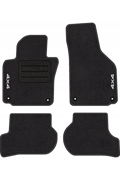 NO BRAND Covorașe auto cu bordură 4x4 pentru Skoda Octavia II (2003 - 2013) L...